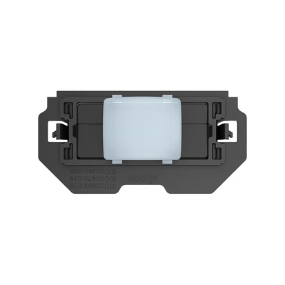 SIMON 100 czujnik ruchu z białą soczewką (mechanizm 1/2, bez ramki montażowej), zasięg 8m 105', 15sek - 10 min., LED-50W, 230V, zaciski śrubowe [1]