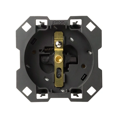 SIMON 100 gniazdo iO z uziemieniem 2P+Z (mechanizm, bez ramki montażowej) 16A 250V, zaciski śrubowe [1]