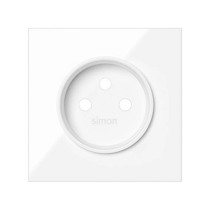 SIMON 100 Panel 1-krotny: 1 gniazdo z uziemieniem 2P+Z, biały [1]