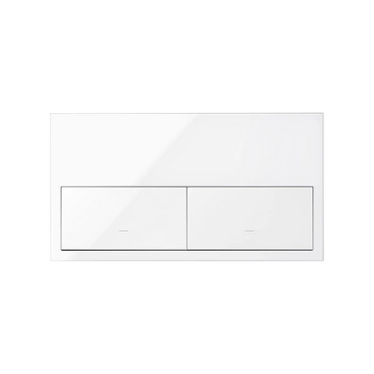 SIMON 100 Panel 2-krotny: 2 klawisze, biały [1]
