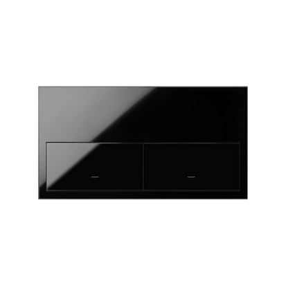 SIMON 100 Panel 2-krotny: 2 klawisze, czarny [1]