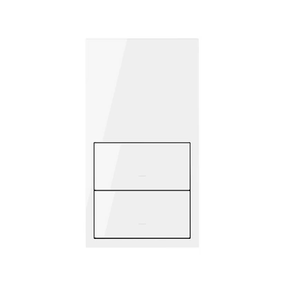 SIMON 100 Panel 2-krotny pion: 2 klawisze, biały [1]