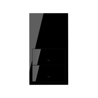 SIMON 100 Panel 2-krotny pion: 2 klawisze, czarny [1]