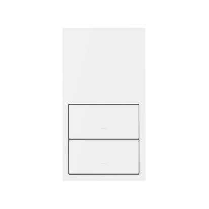 SIMON 100 Panel 2-krotny pion: 2 klawisze, biały mat [1]