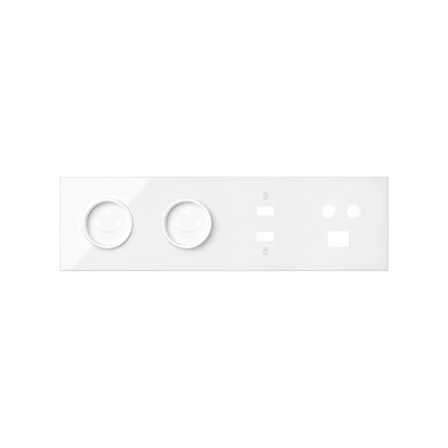 SIMON 100 Panel 4-krotny: 2 gniazda + 1xHDMI + 1xUSB + 1xTV/SAT+ 1xRJ45, biały [1]