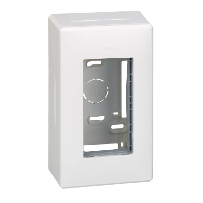 SIMON CONNECT TSC-51000001-030 Obudowa natynkowa S500 1-modułowa, 2x K45; kompletna; czysta biel