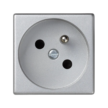 SIMON CONNECT TSC-K02-8 gniazdo K45 z uziemieniem 16A/230V~; aluminium