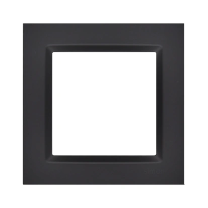 SIMON 10 Ramka 1-krotna, czarny mat [40]