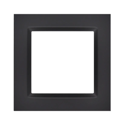 SIMON 10 ramka 1-krotna, czarny mat [40]