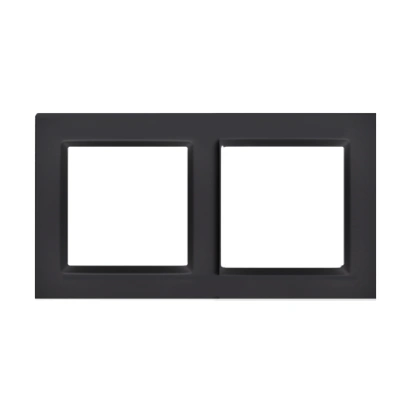 SIMON 10 Ramka 2-krotna, czarny mat [25]