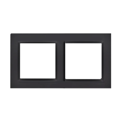 SIMON 10 ramka 2-krotna, czarny mat [25]