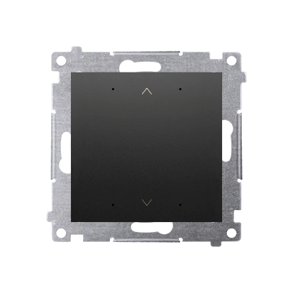 Simon 54 GO Sterownik przyciskowy do obsługi rolety, żaluzji, markizy, firany, sterowany smartfonem [WiFi]; 2x5A, 230V (moduł); czarny mat