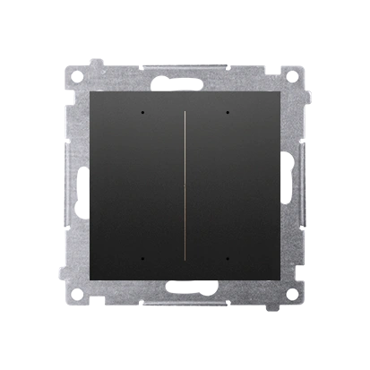 Simon 54 GO Sterownik przyciskowy oświetleniowy - 2 wyjścia 5A, sterowany smartfonem [WiFi]; 230V (moduł); czarny [10]