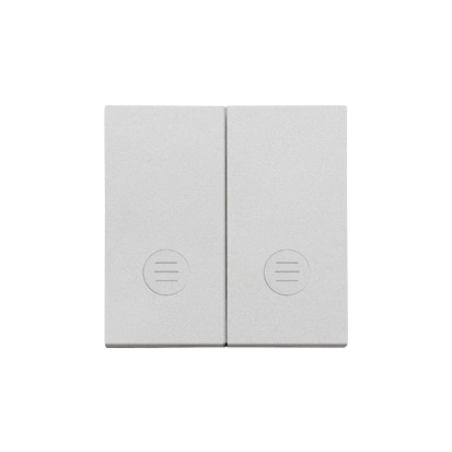 SIMON 55 Klawisz podwójny z oczkami do: SW5L2M, SW6/2L2M, SW7/2L2M, aluminium mat [20]
