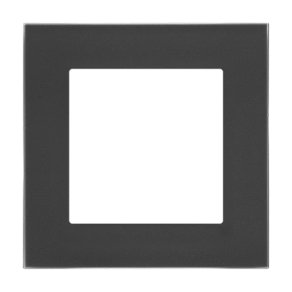 SIMON 55 NATURE Ramka 1-krotna, szkło mrożone czarne  [10]