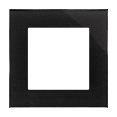 SIMON 55 NATURE Ramka 1-krotna, szkło classic czarne [10]