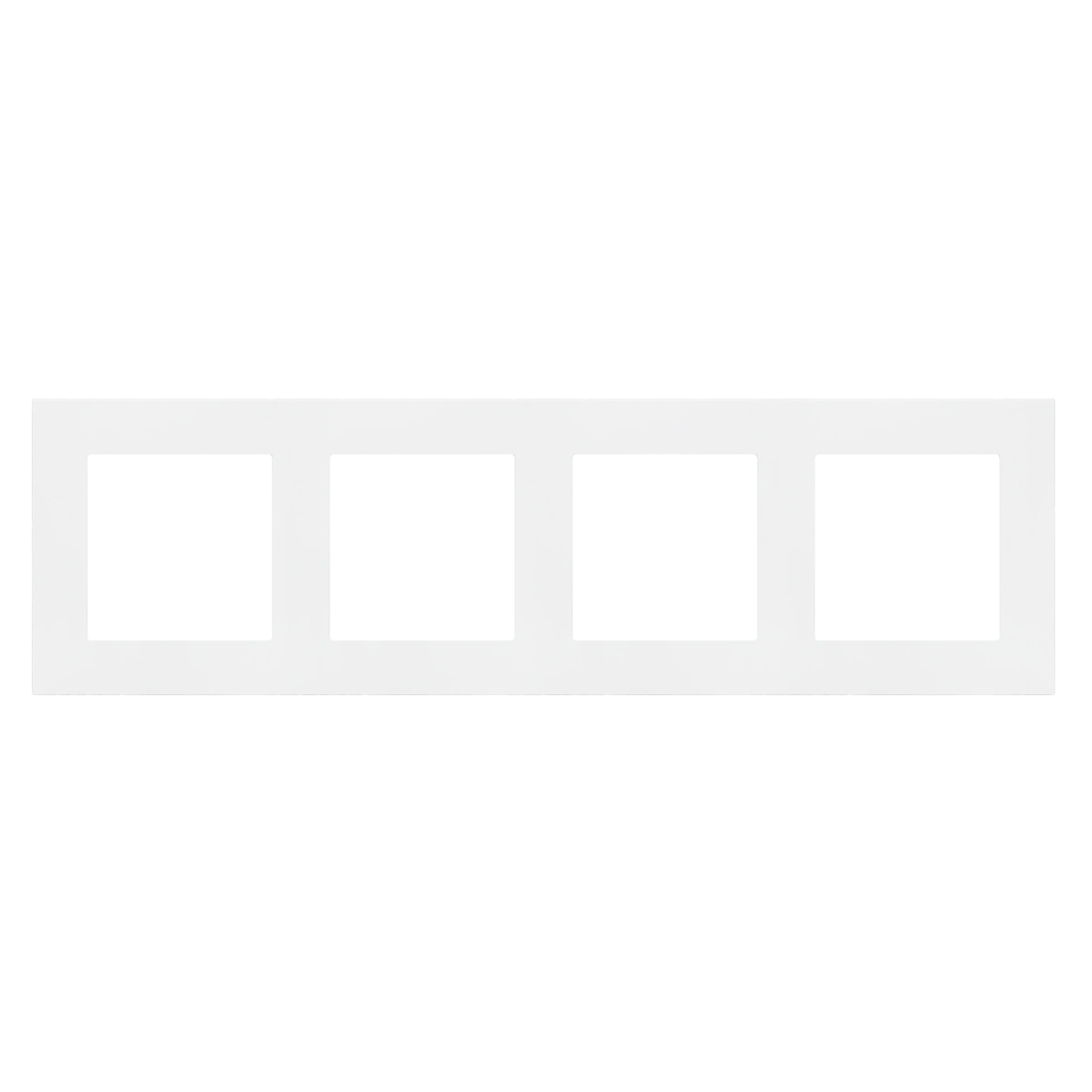 SIMON 55 ramka 4-krotna LINE, biały mat [20]