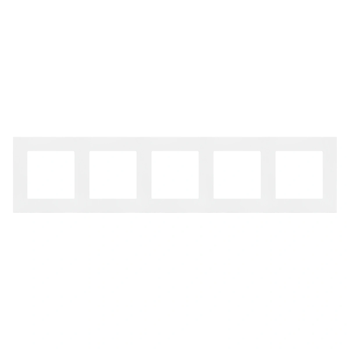 SIMON 55 Ramka 5-krotna LINE, biały mat [20]