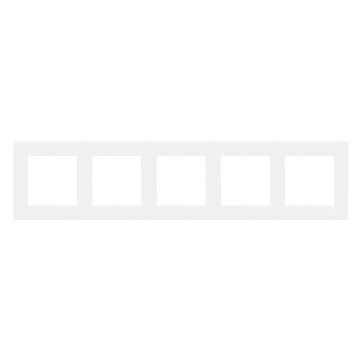 SIMON 55 ramka 5-krotna LINE, biały mat [20]