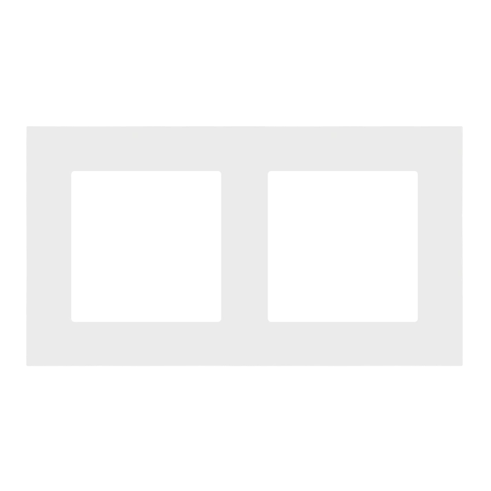 SIMON 55 ramka 2-krotna LINE, jasnoszary mat [25]