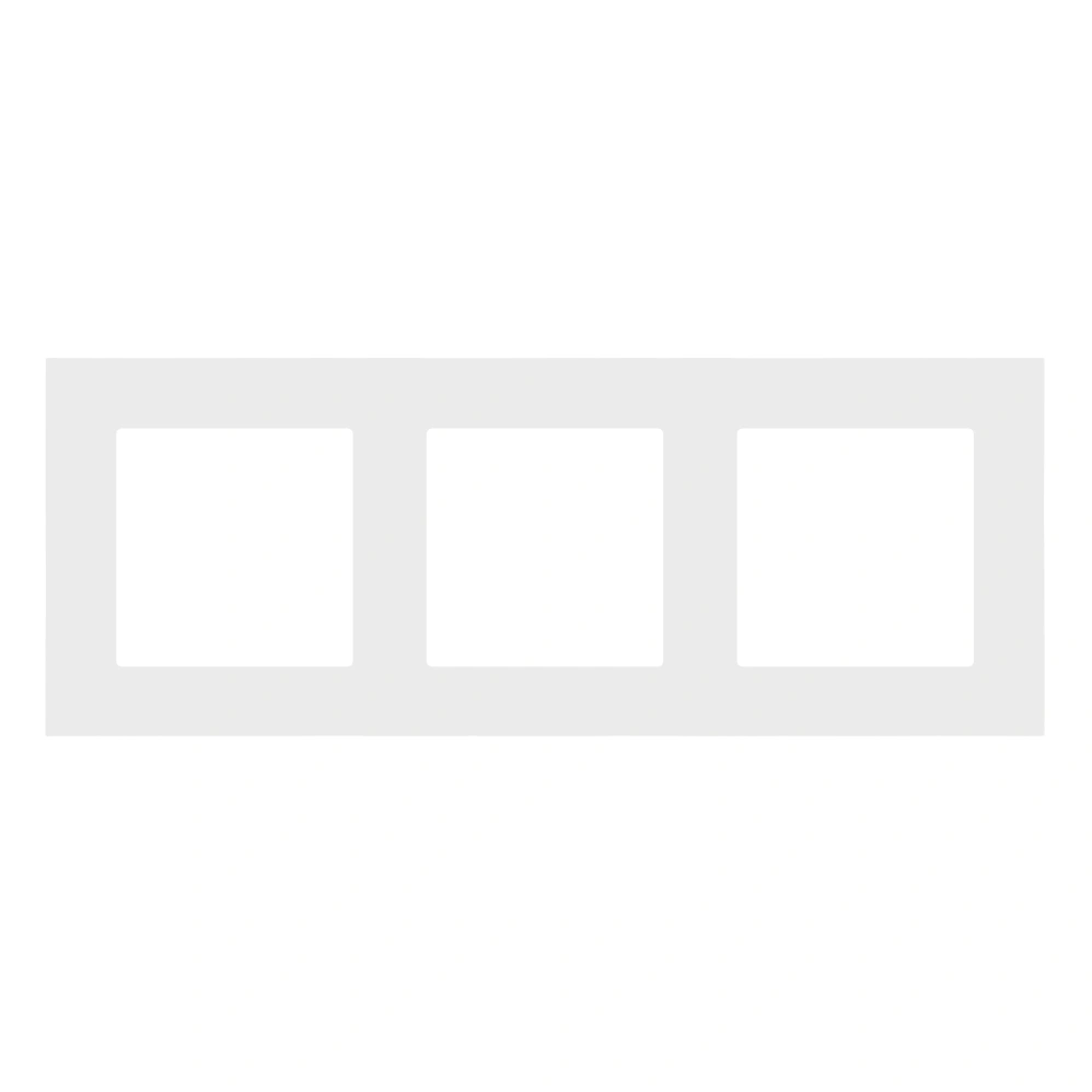 SIMON 55 Ramka 3-krotna LINE, jasnoszary mat [20]