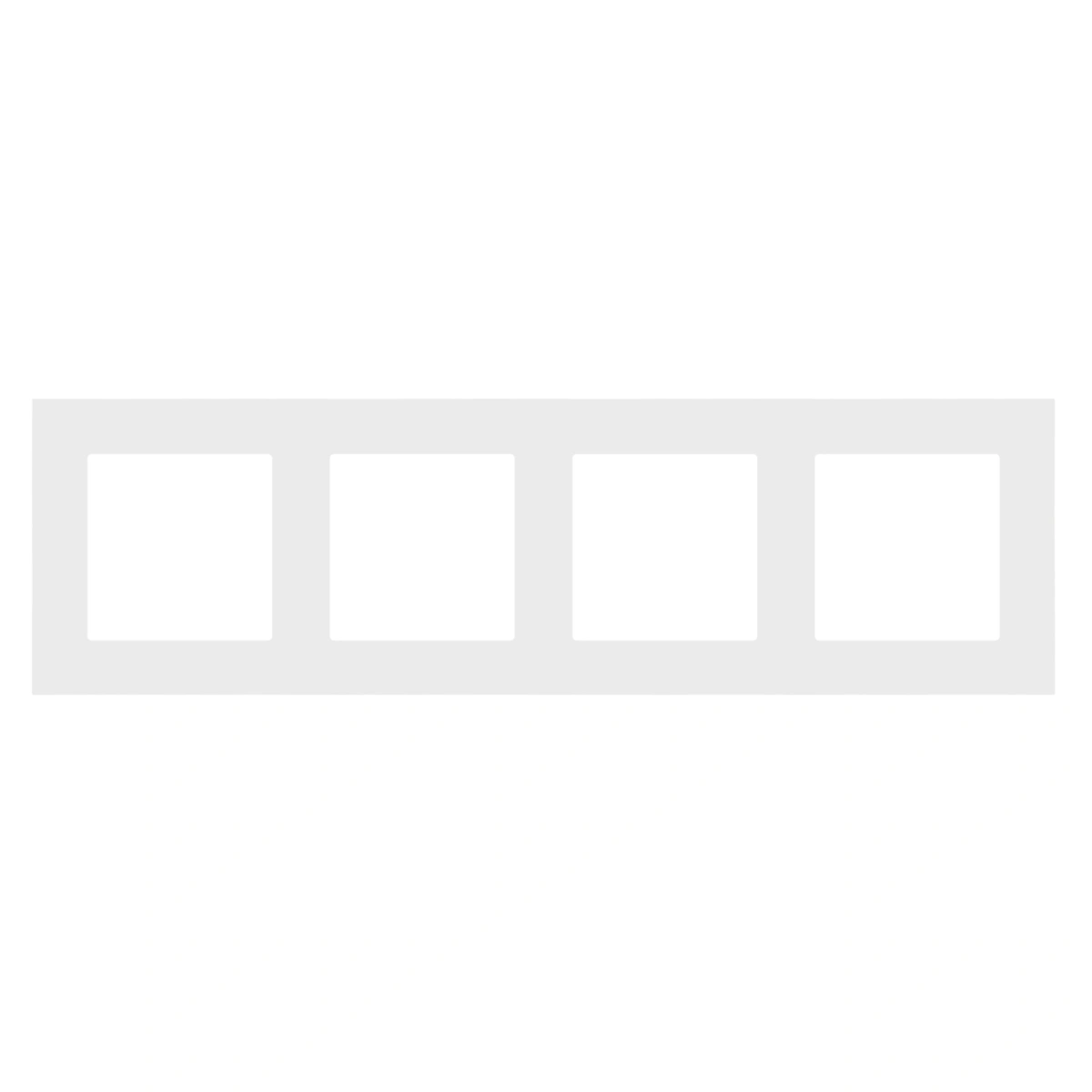 SIMON 55 Ramka 4-krotna LINE, jasnoszary mat [20]