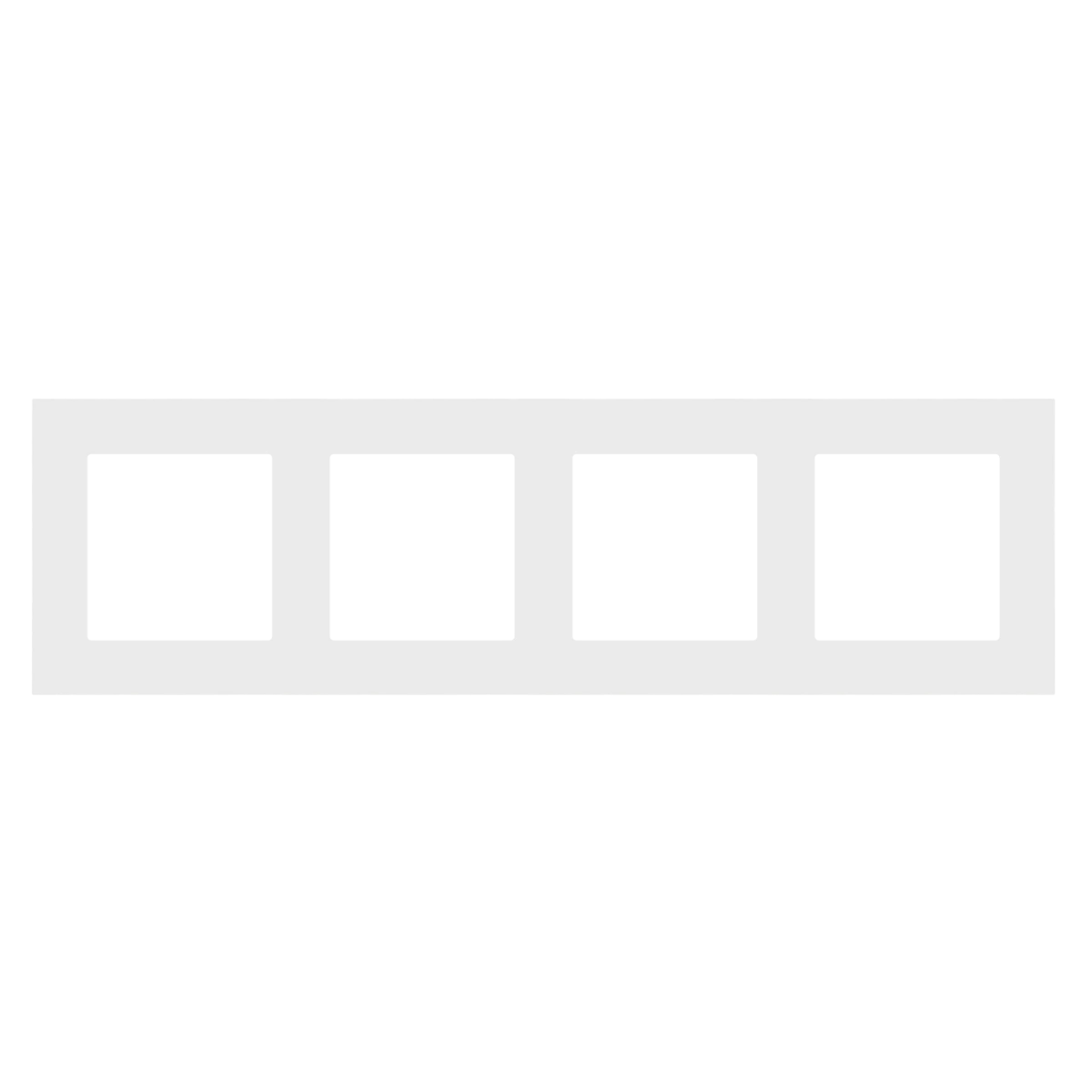 SIMON 55 Ramka 4-krotna LINE, jasnoszary mat  [20]