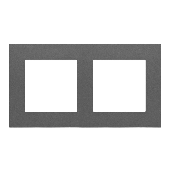 SIMON 55 Ramka 2-krotna LINE, grafitowy mat [25]