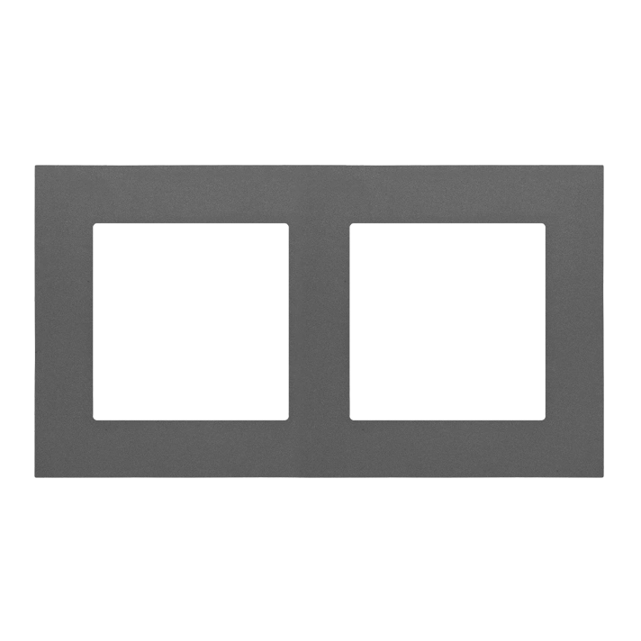 SIMON 55 Ramka 2-krotna LINE, grafitowy mat  [25]