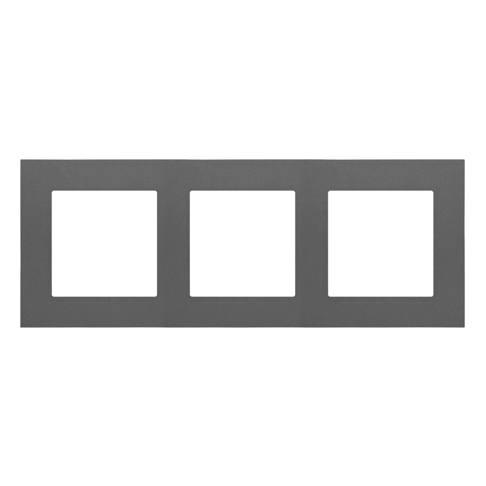 SIMON 55 Ramka 3-krotna LINE, grafitowy mat [20]