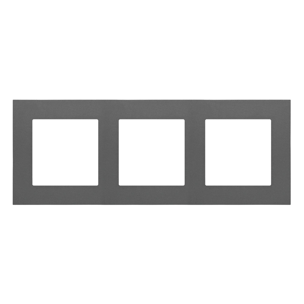 SIMON 55 ramka 3-krotna LINE, grafitowy mat [20]