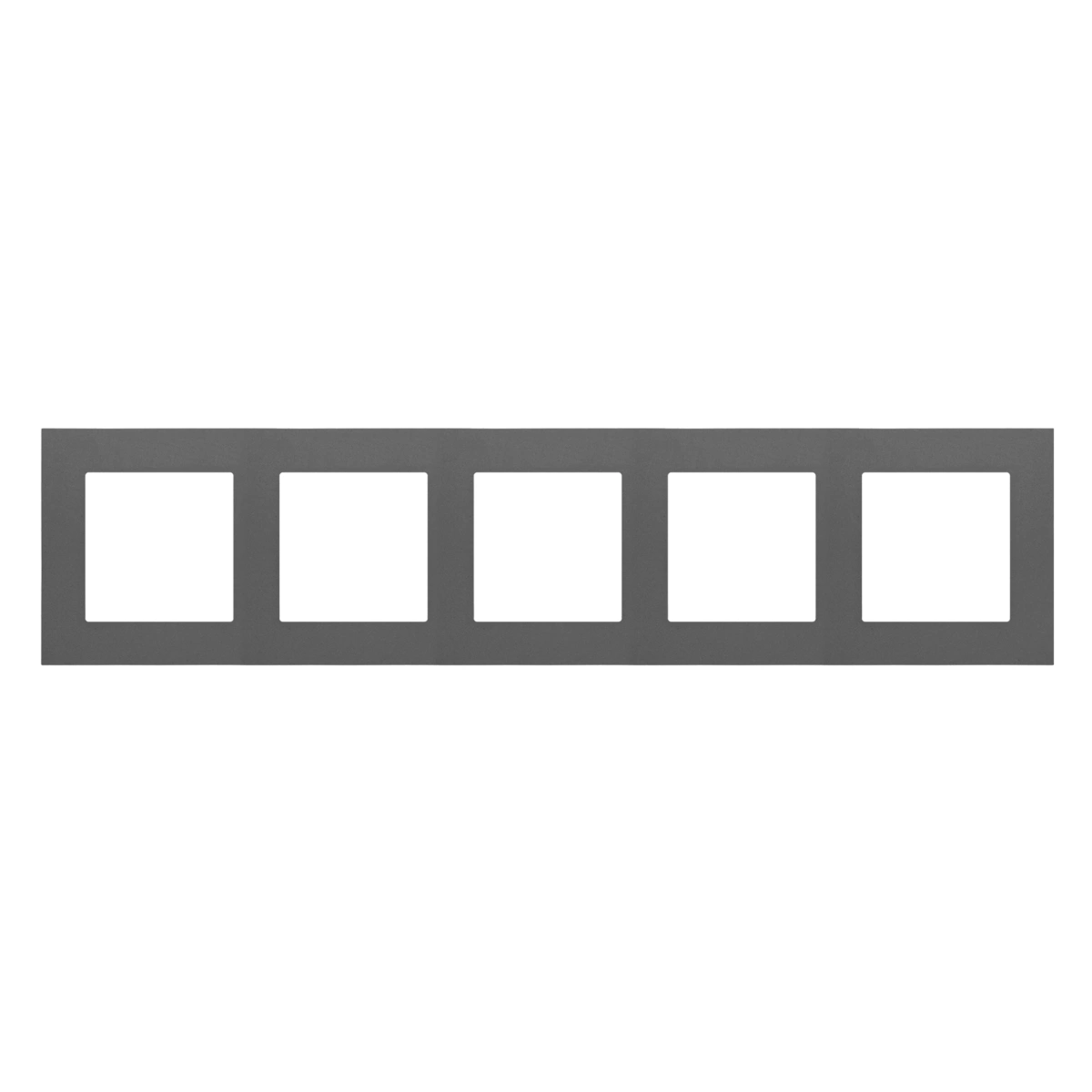 SIMON 55 Ramka 5-krotna LINE, grafitowy mat [20]