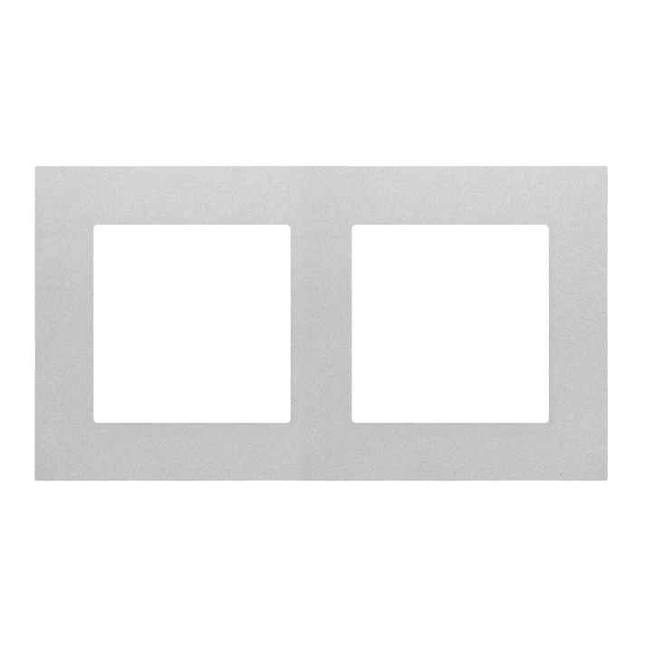 SIMON 55 Ramka 2-krotna LINE, aluminium mat [25]