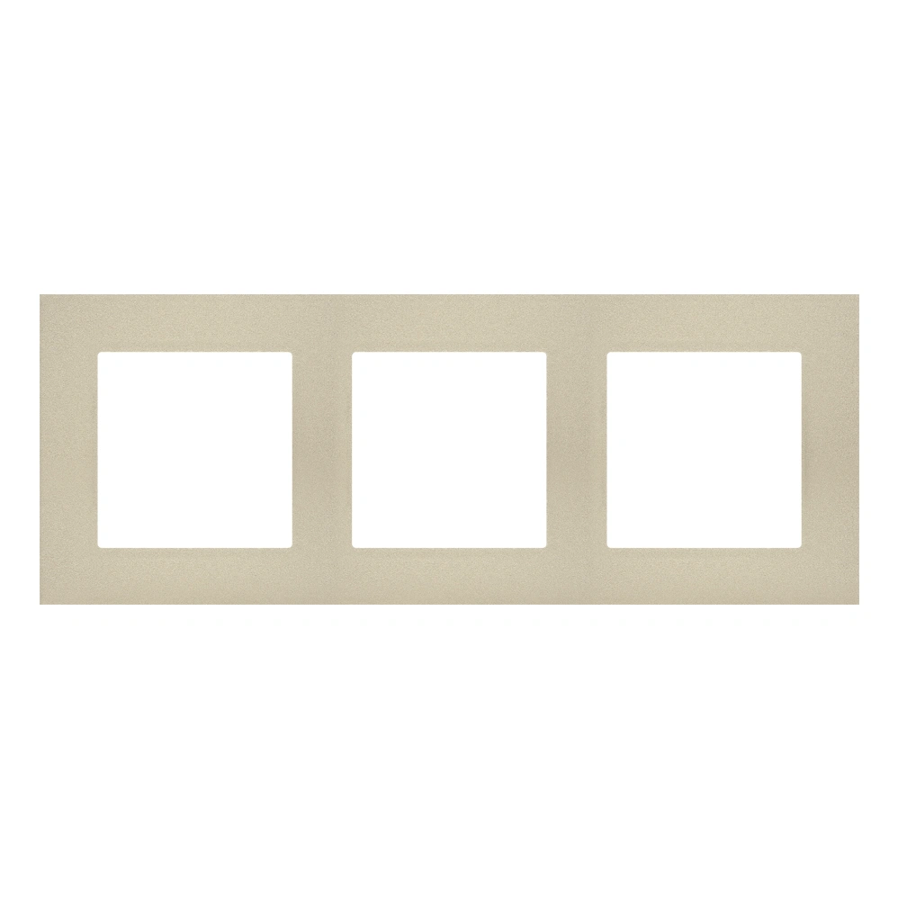 SIMON 55 Ramka 3-krotna LINE, szampański mat [20]