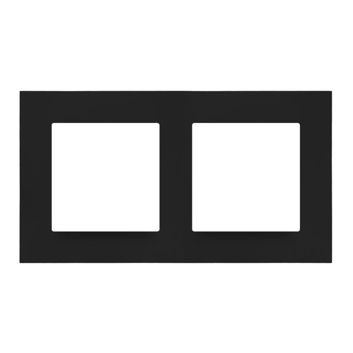 SIMON 55 Ramka 2-krotna LINE, czarny mat [25]