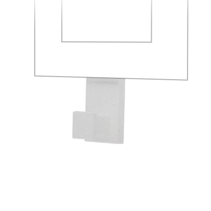 SIMON 55 Wieszak pojedynczy - pasuje do ramek Line, aluminium mat [50]