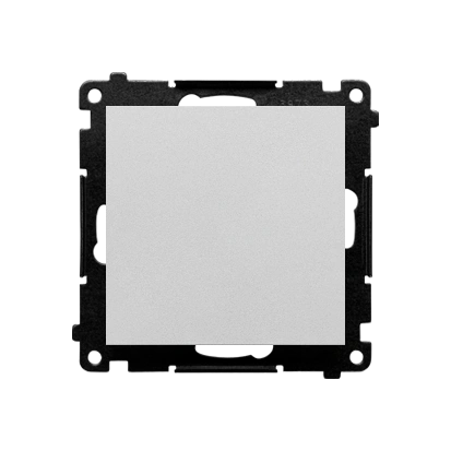 SIMON 55 łącznik jednobiegunowy 10AX, szybkozłącza, aluminium mat [10]
