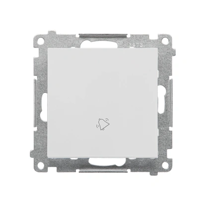 SIMON 55 Przycisk zwierny "dzwonek" 10AX, szybkozłącza, jasnoszary mat [10]