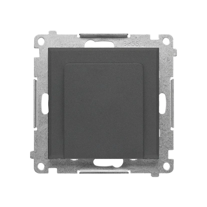 SIMON 55 Elektroniczny łącznik hotelowy z podświetleniem LED, grafitowy mat [10]