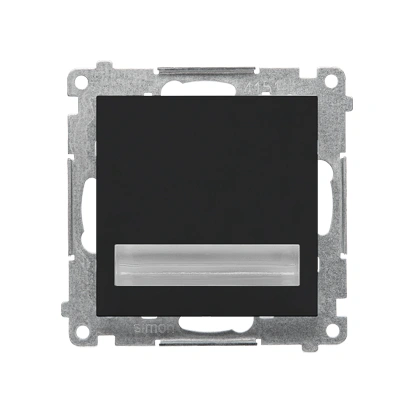 SIMON 55 Oprawa oświetleniowa LED 0,93W 15lm 230VAC, biały ciepły [3100K], czarny mat [10]