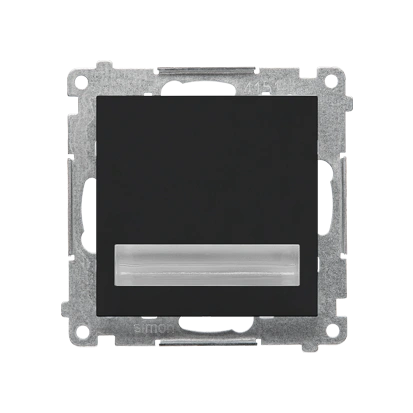 SIMON 55 Oprawa oświetleniowa LED 0,93W 15lm 230VAC, biały ciepły [3100K], czarny mat  [10]
