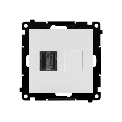 SIMON 55 gniazdo HDMI, jasnoszary mat [10]