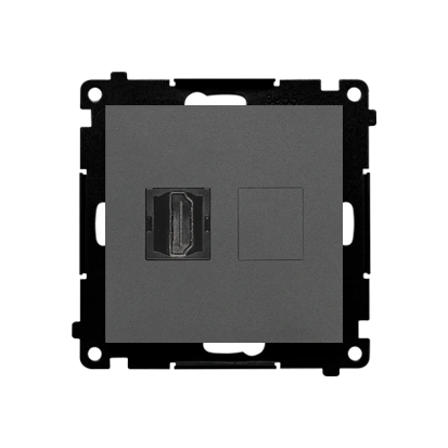 SIMON 55 gniazdo HDMI, grafitowy mat [10]