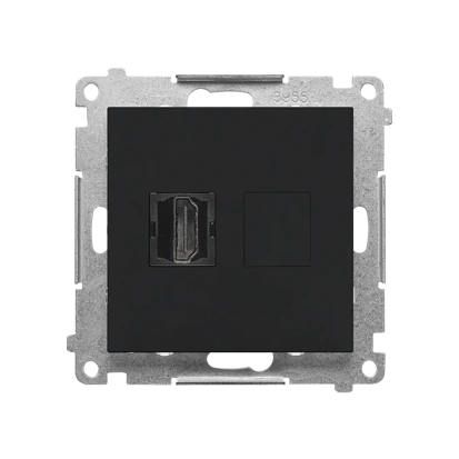 SIMON 55 gniazdo HDMI, czarny mat [10]