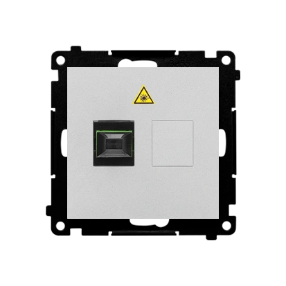 SIMON 55 gniazdo światłowodowe pojedyncze SC/APC, aluminium mat [10]