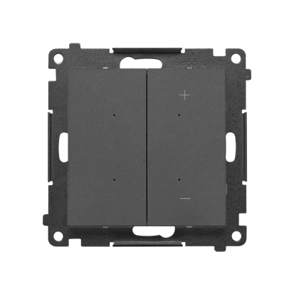 SIMON 55 DIMMER – ściemniacz do LED ściemnialnych, klawiszowy (moduł), grafitowy mat [10]