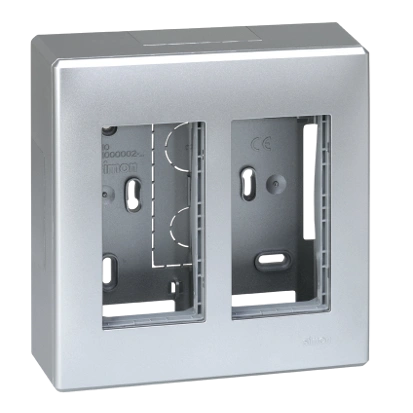 Obudowa natynkowa S500 2-modułowa, 4x K45; kompletna; aluminium