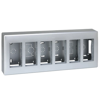 Obudowa natynkowa S500 6-modułowa, 12x K45; kompletna; aluminium