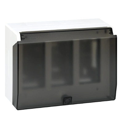 Obudowa natynkowa S500 z pokrywą 3-modułowa, 6x K45; kompletna; czysta biel