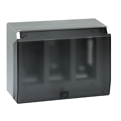 Obudowa natynkowa S500 z pokrywą 3-modułowa, 6x K45; kompletna; aluminium
